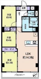 シャトーモーリス　702号室　《火災保険料弊社負担＆御引越などで使用頂ける現金15万円》