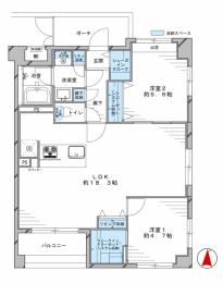 コスモ錦糸町グランシティ　406号室　《火災保険料弊社負担＆御引越などで使用頂ける現金20万円》