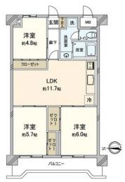 ニチメン千葉中央ハイツ　905号室　《火災保険料弊社負担＆御引越などで使用頂ける現金3万円》
