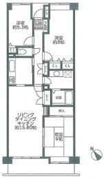 フォレストリア増尾　309号室　《火災保険料弊社負担＆御引越などで使用頂ける現金3万円》