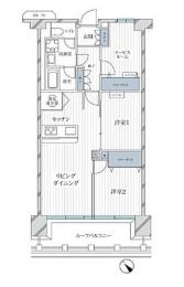 日商岩井金町マンション　502号室　《火災保険料弊社負担＆御引越などで使用頂ける現金10万円》