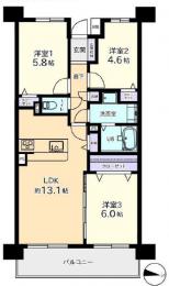 ファミール津田沼　512号室　《火災保険料弊社負担＆御引越などで使用頂ける現金10万円》
